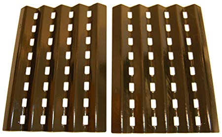 Porcelain Steel Heat Plates For Brinkmann and Charmglow Grills (Set of 2)