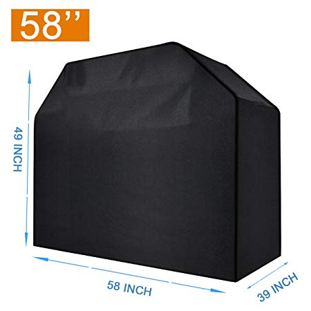 Bbq Grill Cover Waterproof 58 Inch - Premium Oxford Gas Grill Cover Heavy Duty Waterproof Outside Barbecue Bbq Cover for Weber (Genesis),Charbroil,and Other Model Grills