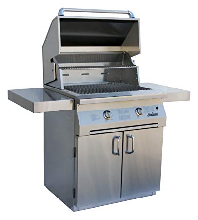 Solaire 30-Inch InfraVection Natural Gas Cart Grill, Stainless Steel