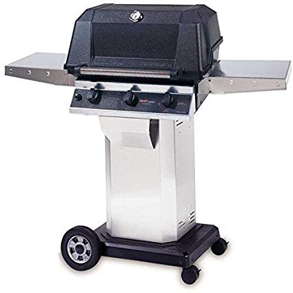 Mhp Gas Grills W3g4dd Propane Gas Grill W/ Searmagic Grids On Stainless Cart