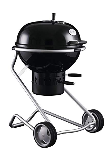 Rösle Stainless Steel 24-inch Charcoal BBQ Grill, Black/Silver
