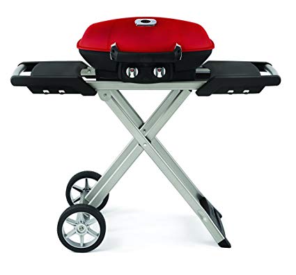 Napoleon s TQ285X-RD-A Travelq 285 Portable Gas with Scissor Cart, Red