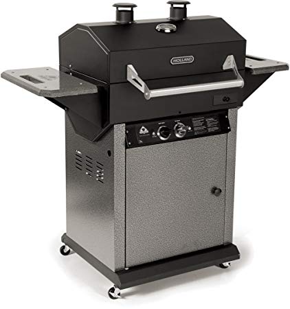 Holland Grill BH421AG4 Epic Gas Grill with Drip Pan Prevents Flare-Ups Stainless Steel Cooking Grid Cast Iron Burner and Polypropylene Side Shelves Liquid