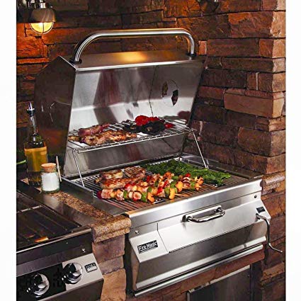 Fire Magic Charcoal Legacy Built In Grill (Grill w 30 in. Smoker Hood)