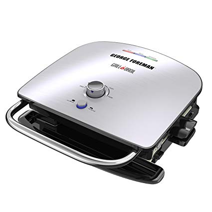 George Foreman GBR5750SSQ Grill & Broil Counter Top, One Size, Silver