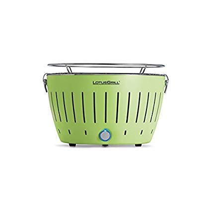 Lotus Grill Outdoor Portable Smokeless Battery Operated Grill (Green)