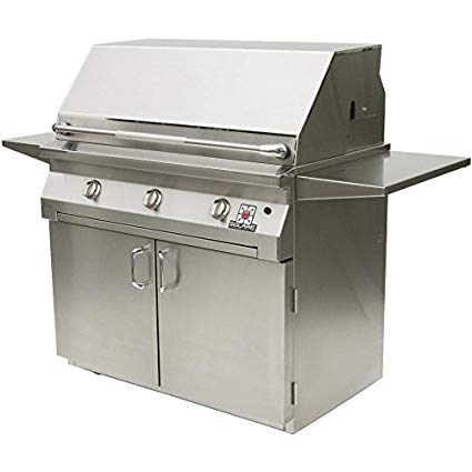 Solaire Gas Grills 42 Inch All Infrared Propane Gas Grill With Rotisserie On Cart