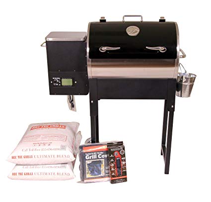 REC TEC Grills Trailblazer | RT-340 | Bundle | Wifi Enabled | Portable Wood Pellet Grill | Built in Meat Probes | Stainless Steel | 15lb Hopper | 2 Year Warranty | Hotflash Ceramic Ignition System