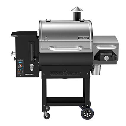 Camp Chef Woodwind SG Wood Pellet Smoker and Over-Fire Grill with Sear Box (PG24SGWWSS) - Equipped with Slide and Grill Technology